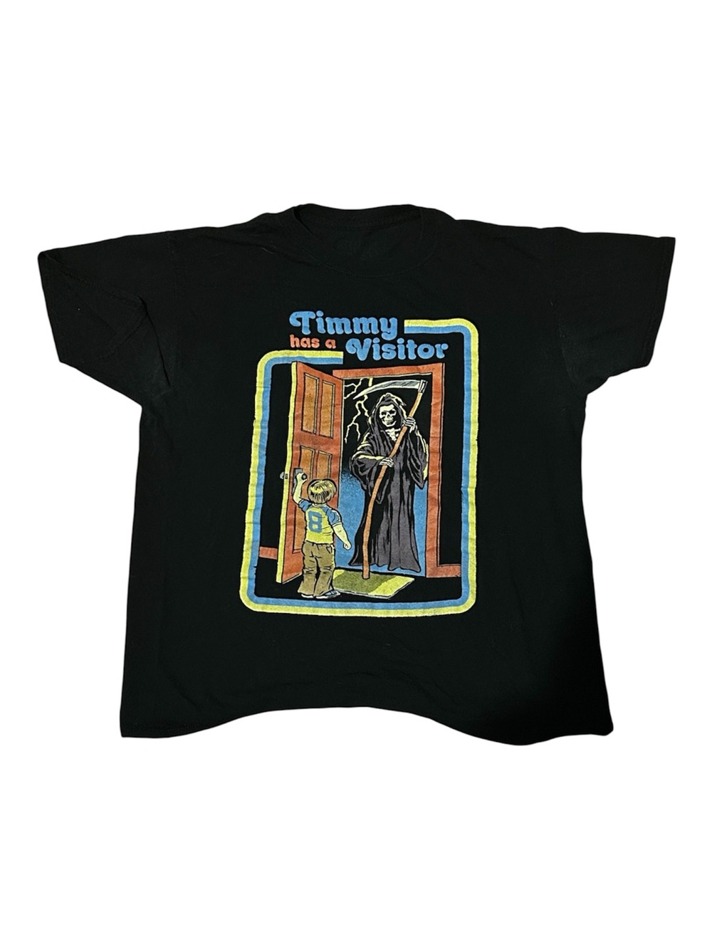 Steven Rhodes "Timmy Has A Visitor" Men’s Medium T-Shirt